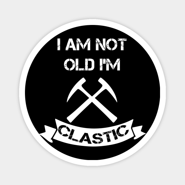 I am Not Old Im Clastic Funny- Rockhound Magnet by Crimson Leo Designs